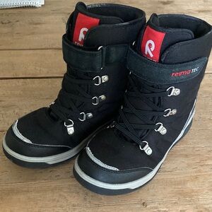 ReimaTec Black Kids Waterproof Winter Boots - Size 3.5 Big Kid